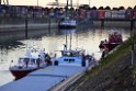 Havarie Wassereinbruch Motorraum beim Schiff Koeln Niehl Niehler Hafen P205
